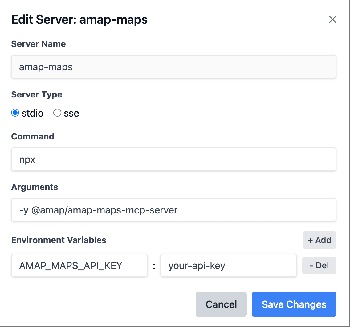 Configure Amap